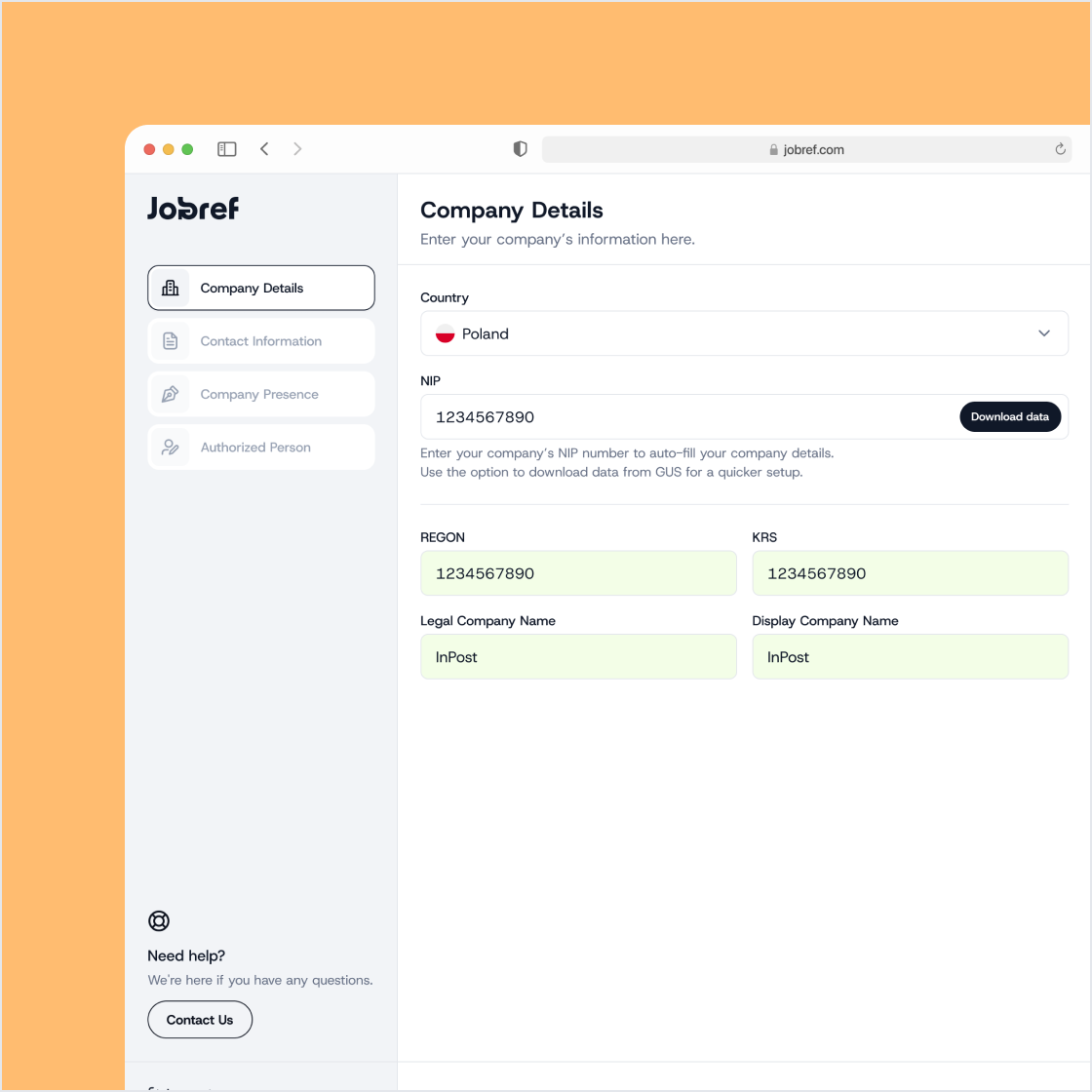 Create Company Profile