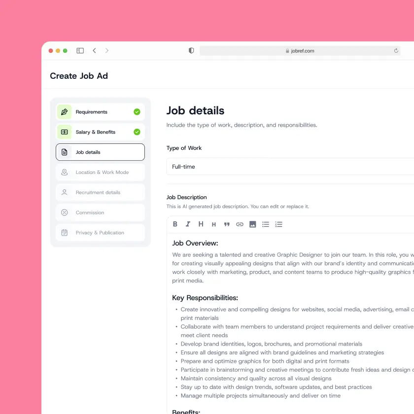 Accept Terms & Post a Job
